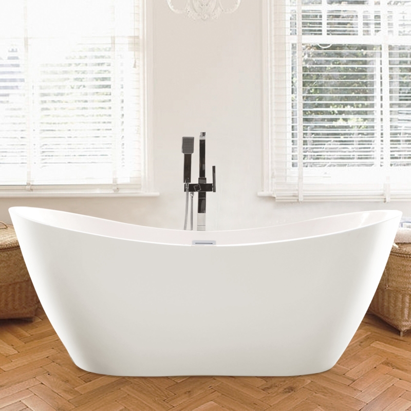 Ophelia 71' x 32'' Freestanding Soaking Acrylic Bathtub