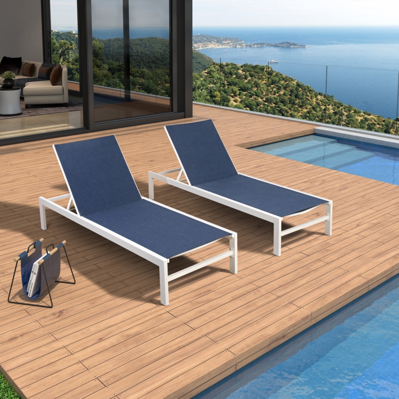 Outdoor Metal Chaise Lounge