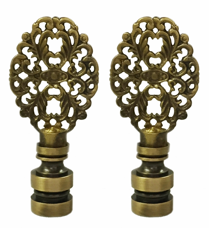 Oval Filigree Lamp Finial