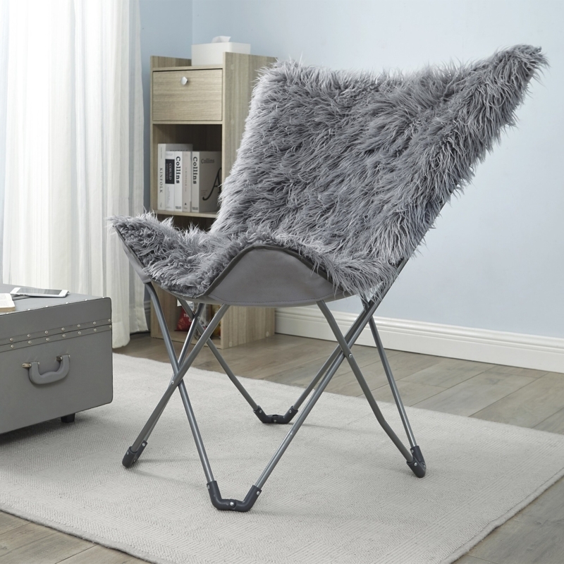 Oversized Butterfly Chair - Mega Furry Plush