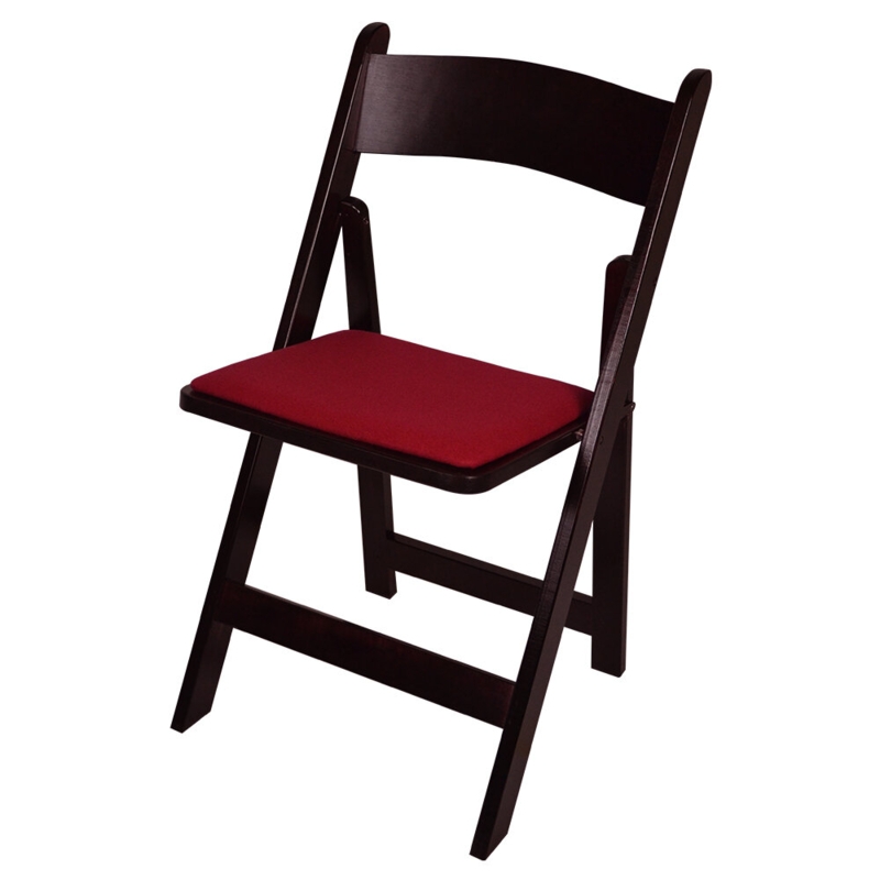 Padded WOOD FOLDING CHAIR Folding Chair