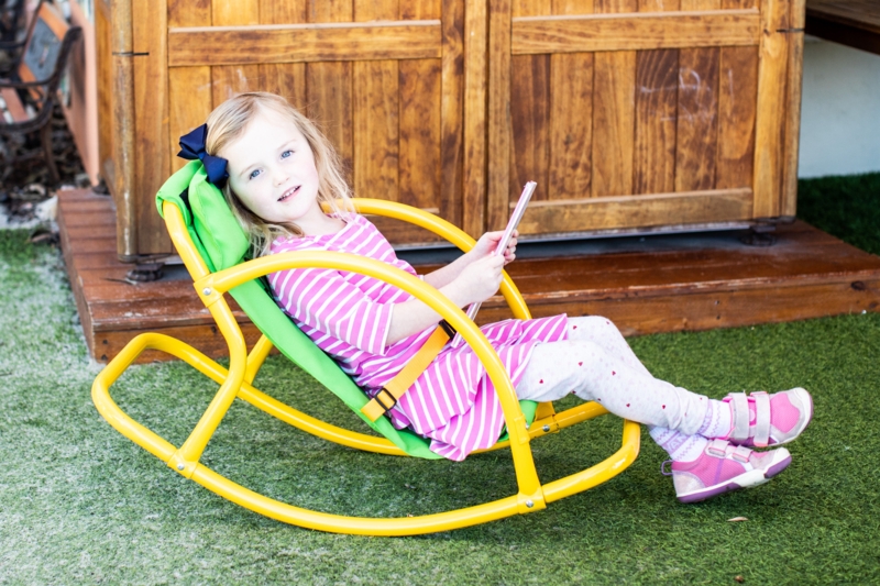 Pilou Kids 10'' Rocking Chair and Ottoman