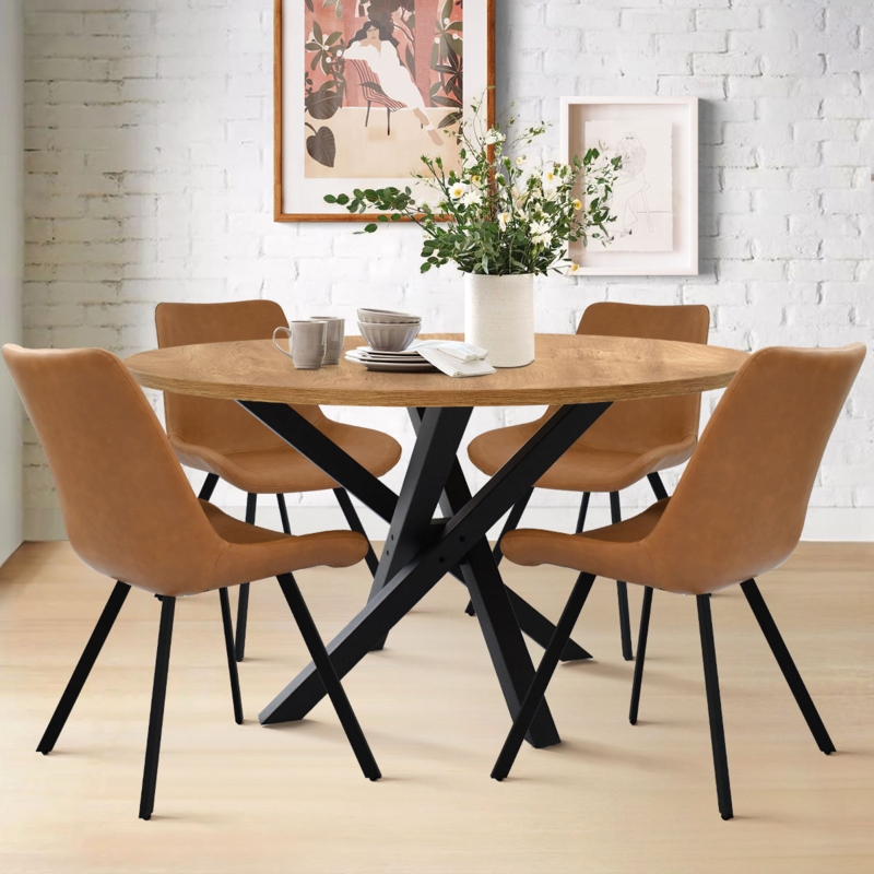 Pinkard 4 - Person Round Dining Table Set