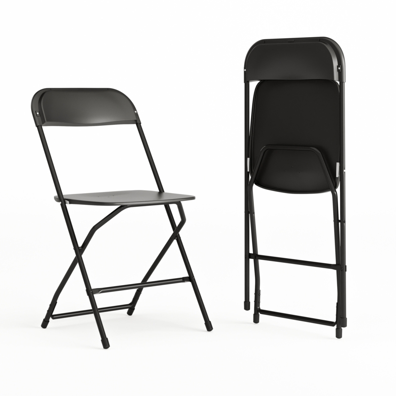 Plastic Folding Chair  650LB Weight Capacity - Event Chair (Set of 2)