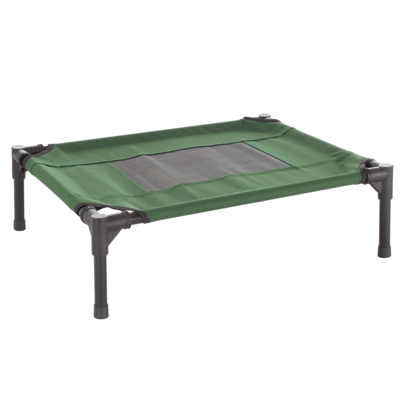 Portable Indoor/Outdoor Elevated Dog Cot Bed with Non-Slip Feet and Carrying Case
