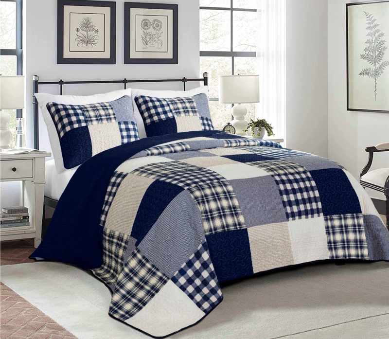 Princella Cotton Patchwork Quilt Set