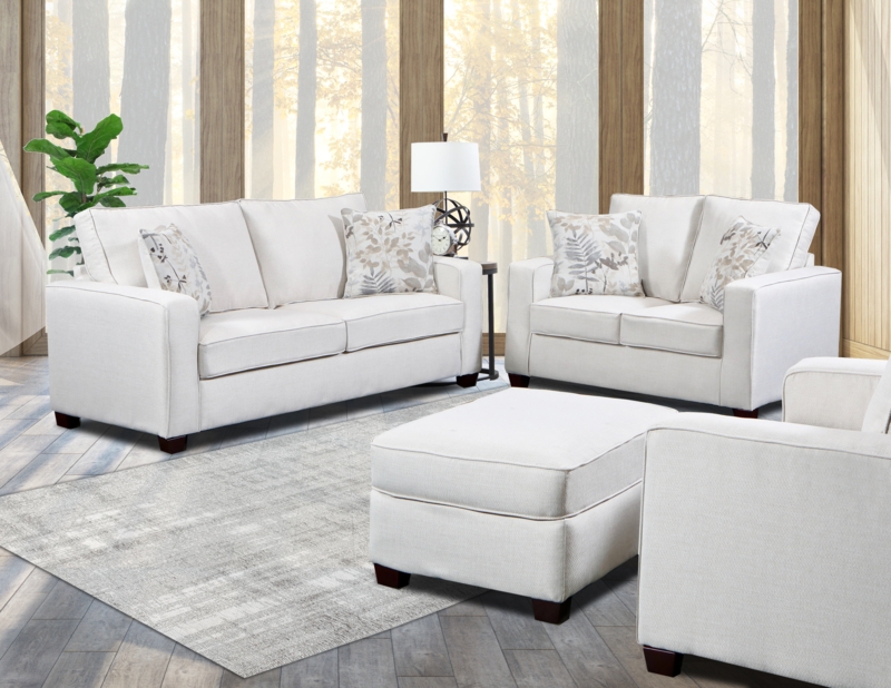 Relay Linen 4 - Piece Living Room Set