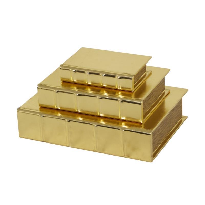 Revaz 3 Piece Solid Wood Book Box Set