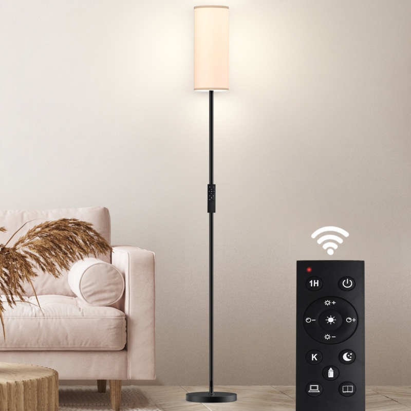 Rodenal 66.5" Floor Lamp with Remote Control and Smart Bulb Included
