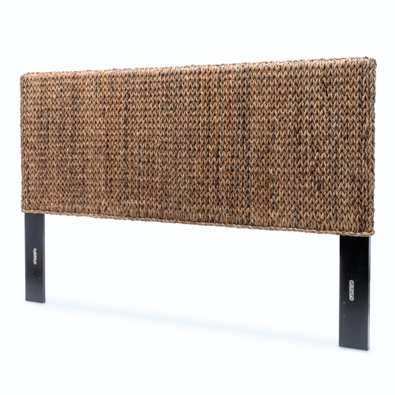 Romero Rattan/Wicker Natural Brown Panel Headboard
