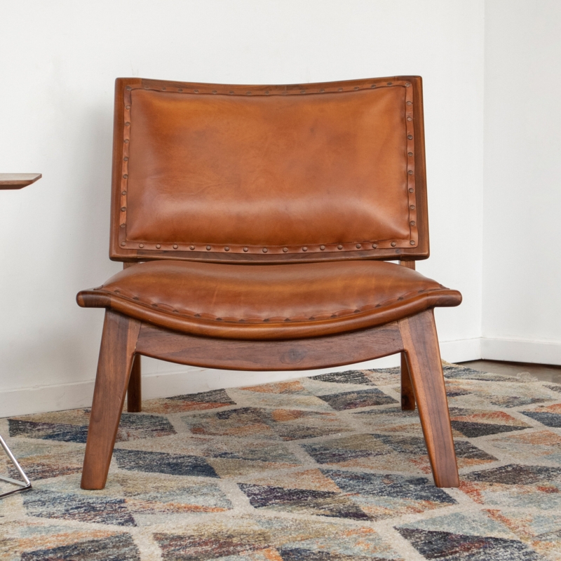 Russ Leather Accent Chair