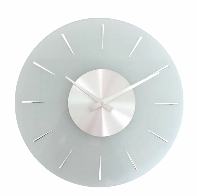 Saffr Walden Glass Wall Clock