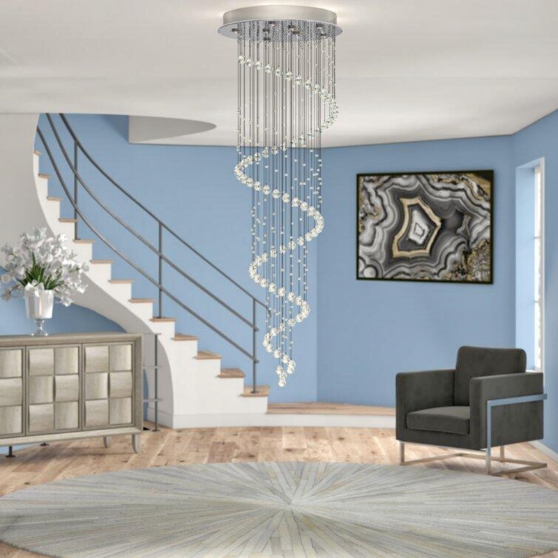 Sandifer 8 - Light Dimmable Tiered Chandelier with Crystal Accents