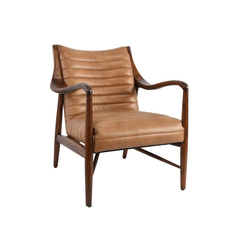 Saxie Leather Club Chair