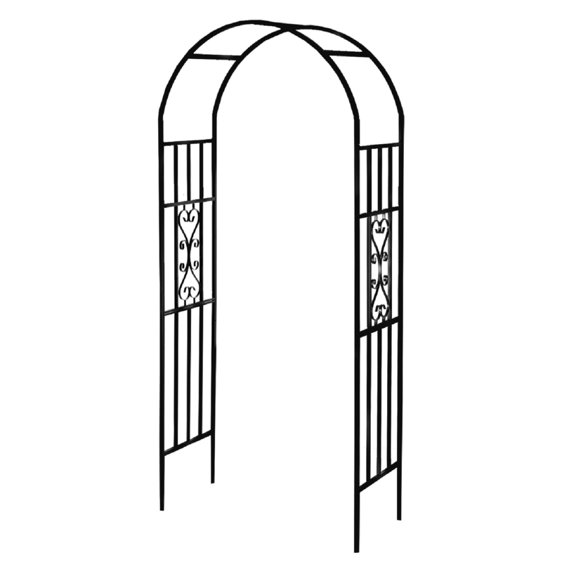Scendor Garden Arches Arbors, Decorative Arch, Outdoor Iron Arbor, 100.5" H x 45" W Arch Trellis
