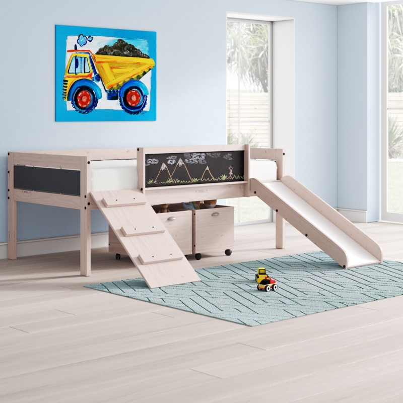 Schlemmer Twin Solid Wood Platform Loft Bed by Zoomie Kids