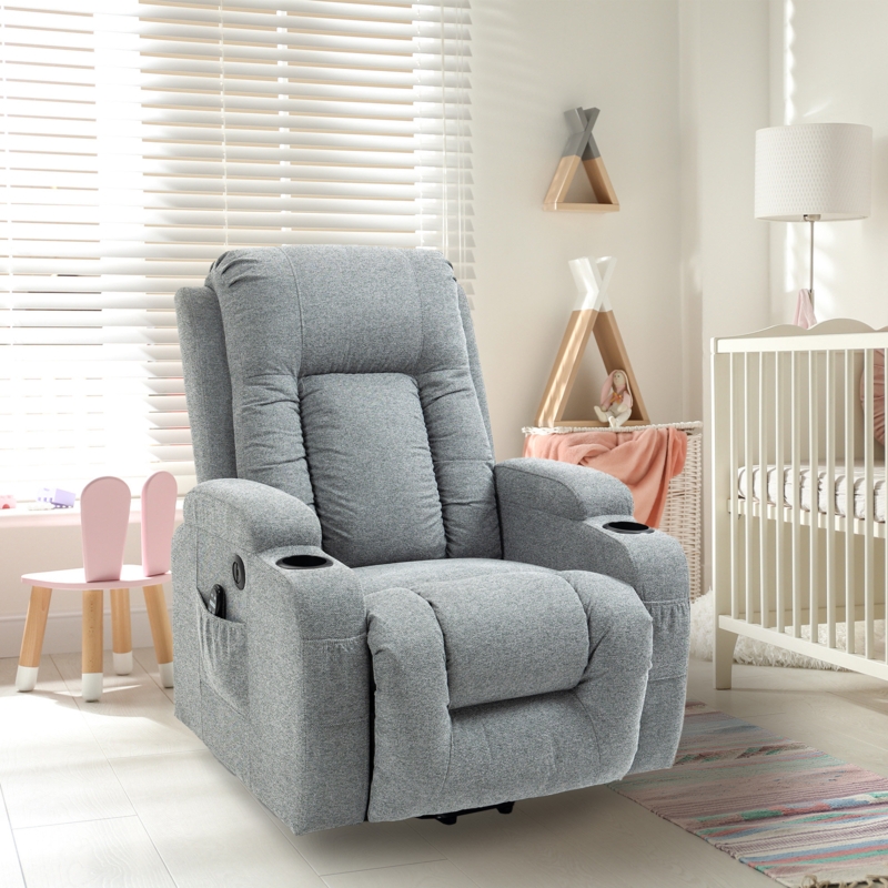 Schwager High Back Recliner Chair with Massage, Warmth Heat and Lift Assist