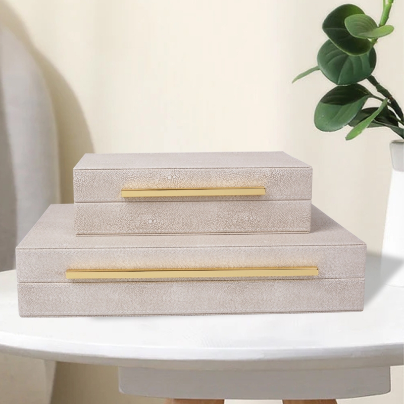 Selecia Handmade Faux Leather Decorative Box