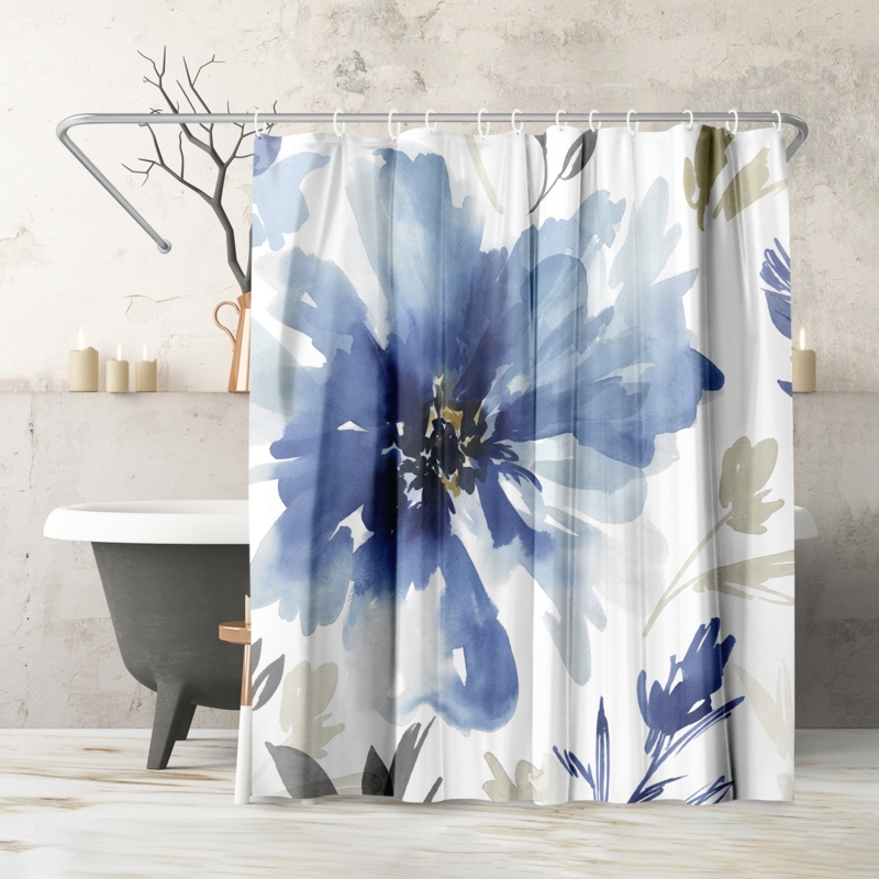 Shower Curtain Finesse by PI Creative Art