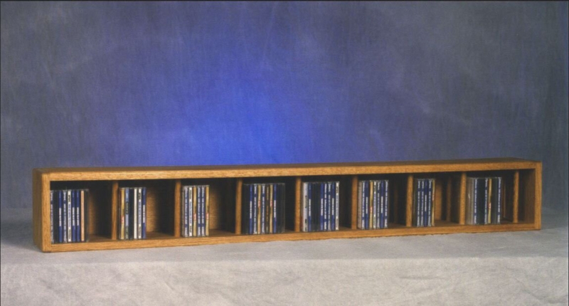 Solid Wood 7.25'' H Wall Mounted Media Storage