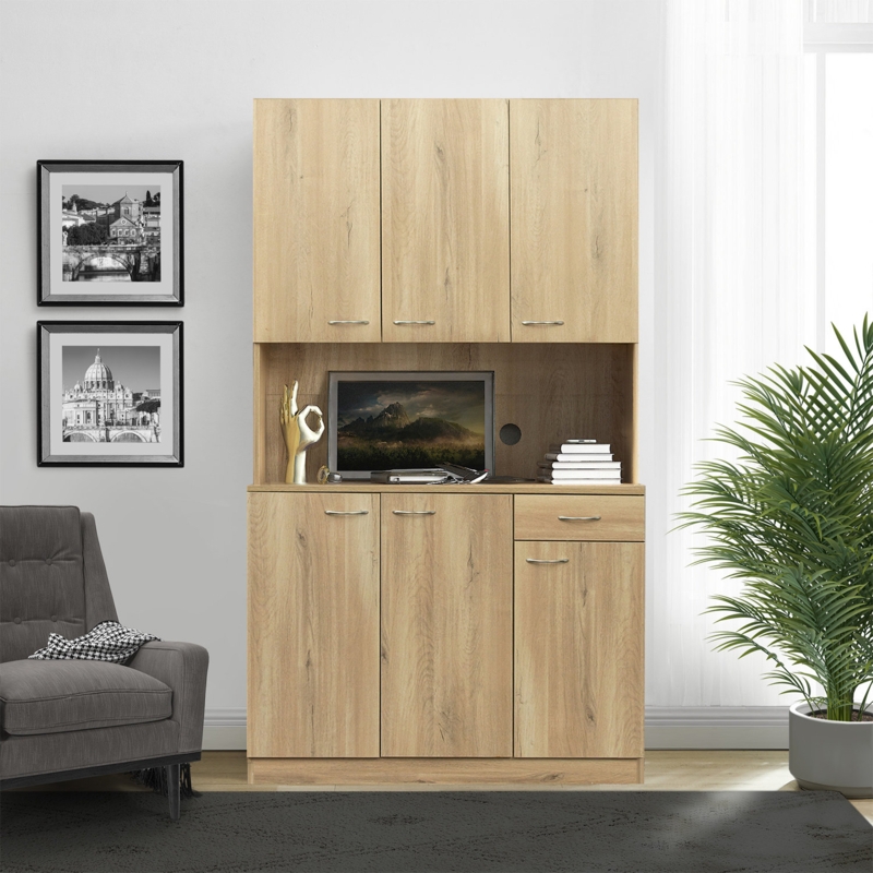 Springlake Sideboard with Bar Hutch
