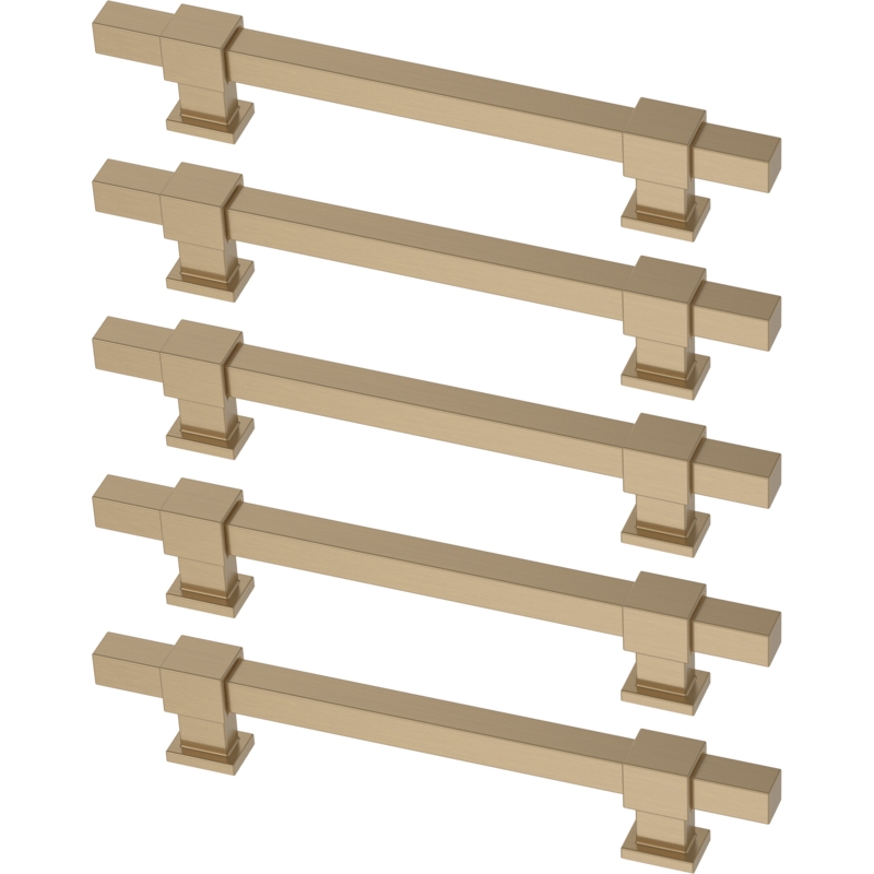 Square Bar Adjusta-Pull Adjustable 1-3/8 to5-6/15 in. (35-160 mm) Cabinet Drawer Pull (Set of 5)