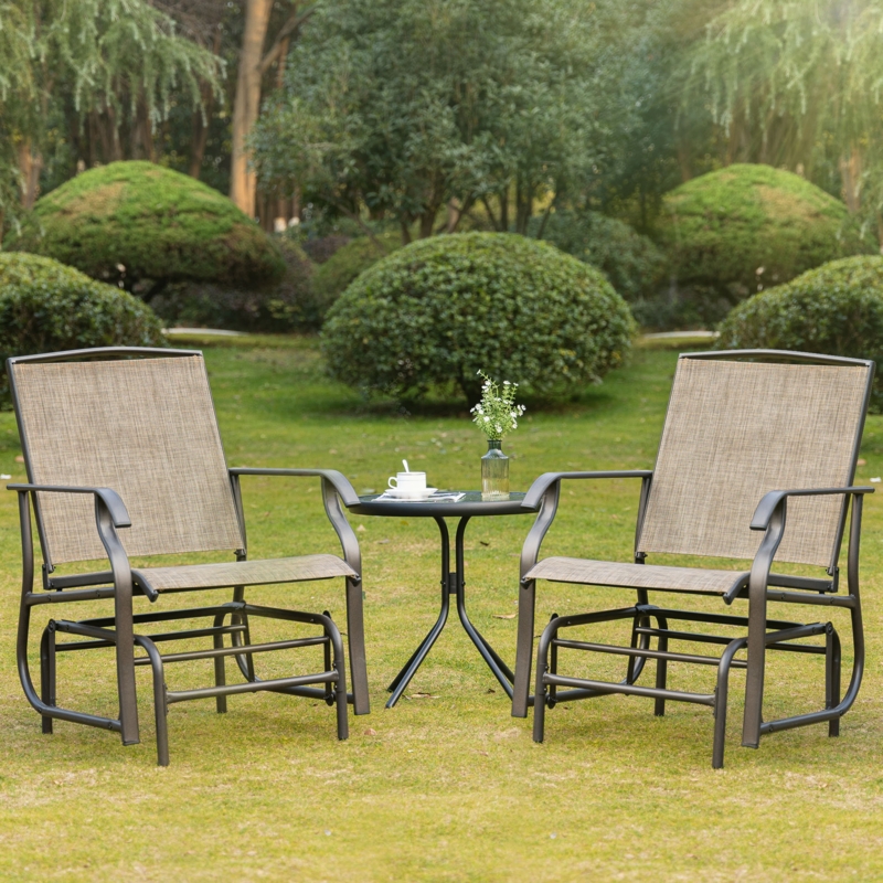 Steel Outdoor Glider Chair