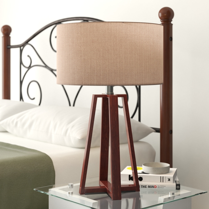 Stela Solid Wood Tripod Lamp