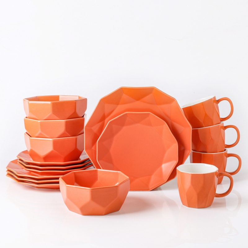 Stone Lain Jamie 16-Piece Dinnerware Set Porcelain