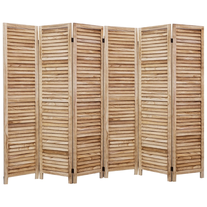 Suniga 67'' H Solid Wood Folding Room Divider