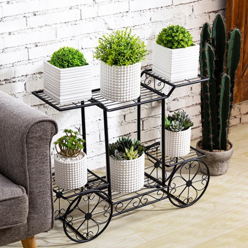 Sunni Decorative Metal Tiered Plant Stand