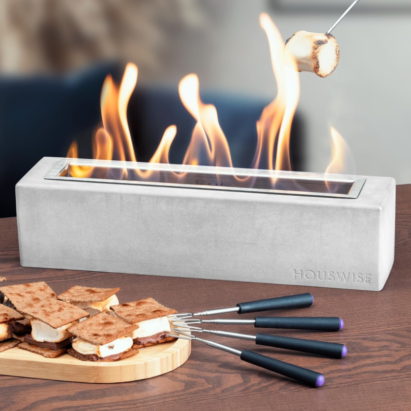 Tabletop Fire Pit, Portable Fire Pit Bowl, Indoor Smores Maker