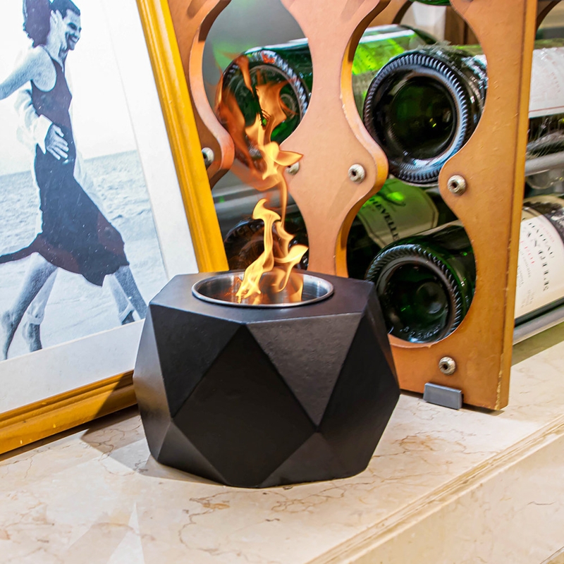 Tabletop Fireplace Ethanol Indoor Outdoor Fire Pits Star Sky Stainless Steel Snuff