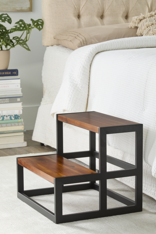 Teniya 2 - Step Wood Step Stool