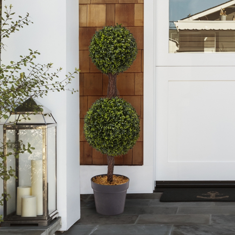 Topiary Life 3 36'' Faux Podocarpus Topiary in Pot