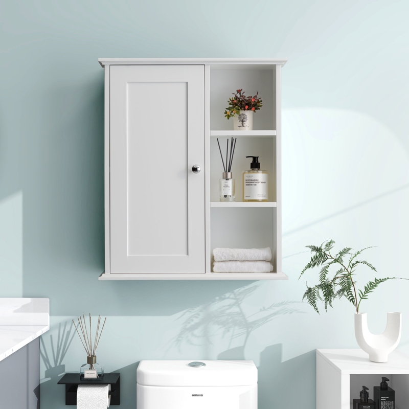 Trentyn 24 in. W x 7 in. D x 28 in. H Bathroom Storage Wall Cabinet Ready to Assemble