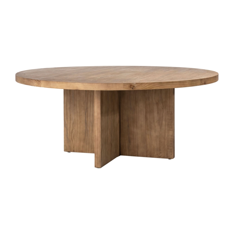 Trion Solid Wood Pedestal Dining Table