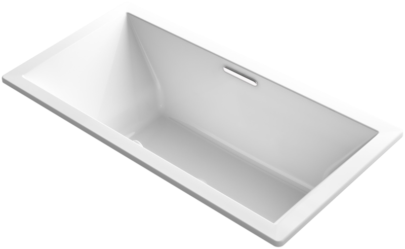 Underscore 72" x 36" Drop In Soaking Acrylic Bathtub
