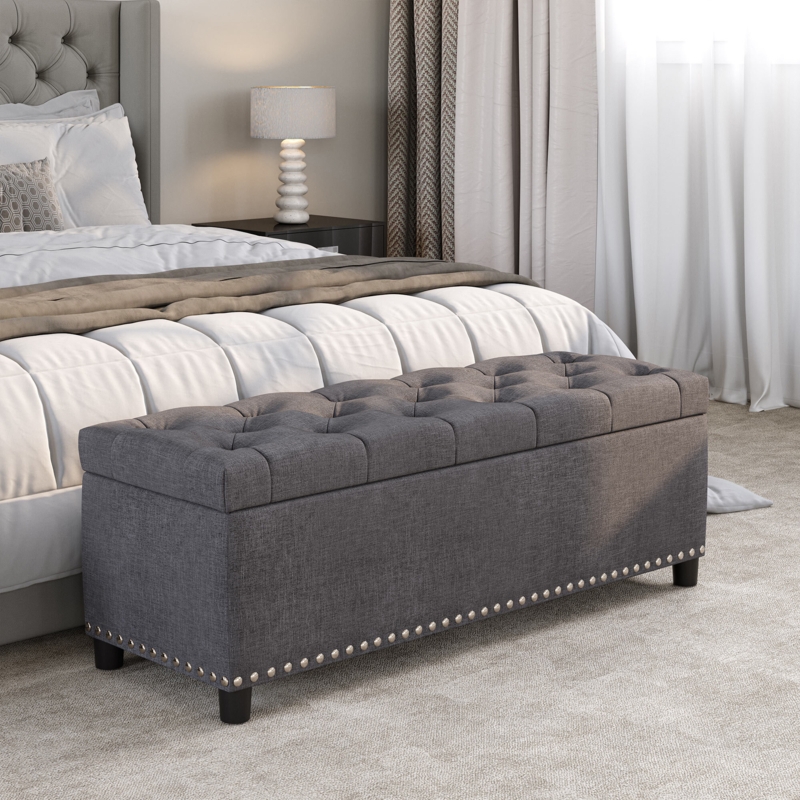 Upholstered Storage Ottoman