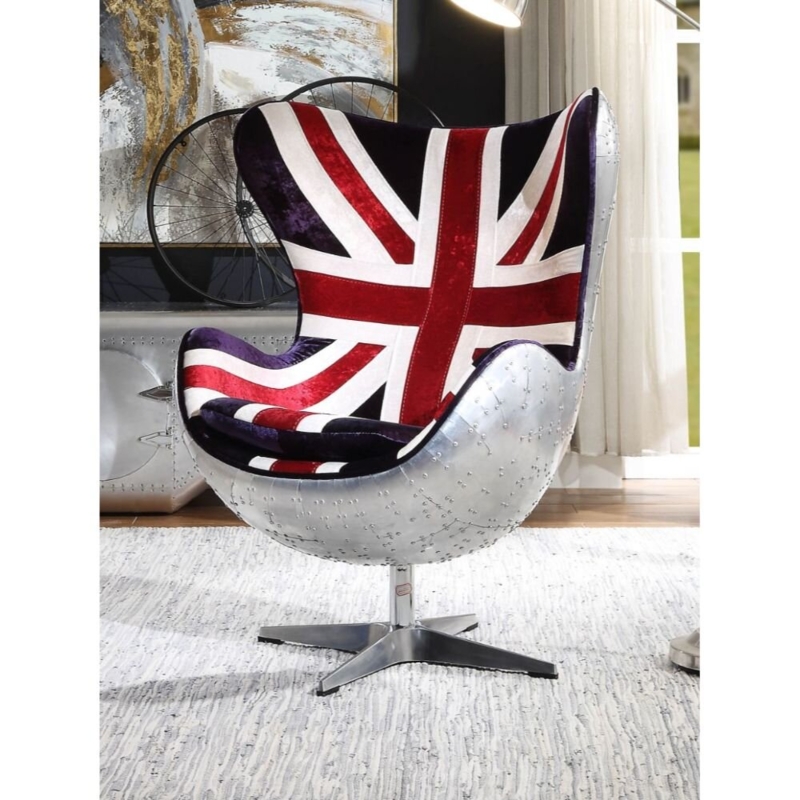 Upholstered Swivel Accent Chair