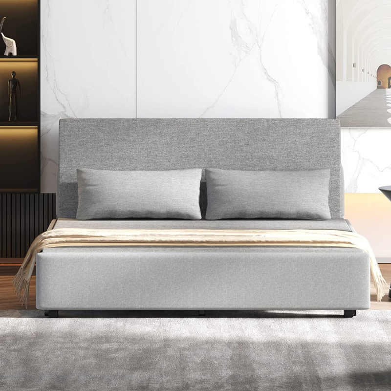 Veysey Queen 61.8'' Upholstered Pillow Back Convertible Sofa