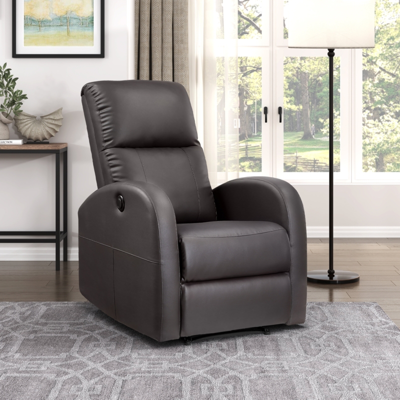 Vinca Vegan Leather Power Zero Clearance Recliner