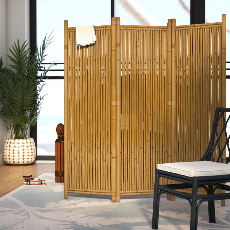 Vosburgh 60'' W x 63'' H 3 - Panel Folding Room Divider