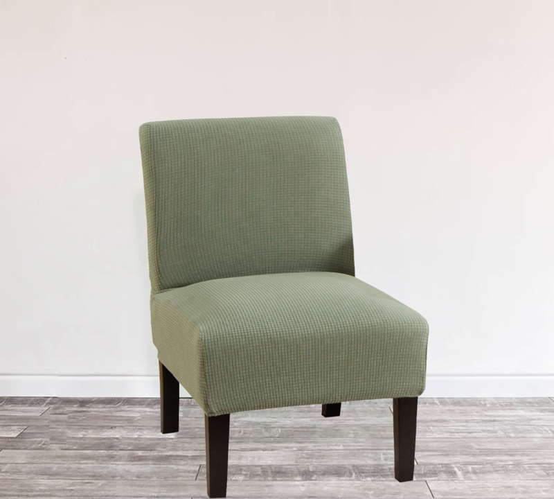 Washable Stretch Fabric Armless Chair Cover - Slipper Chair And Dining Chair Cover