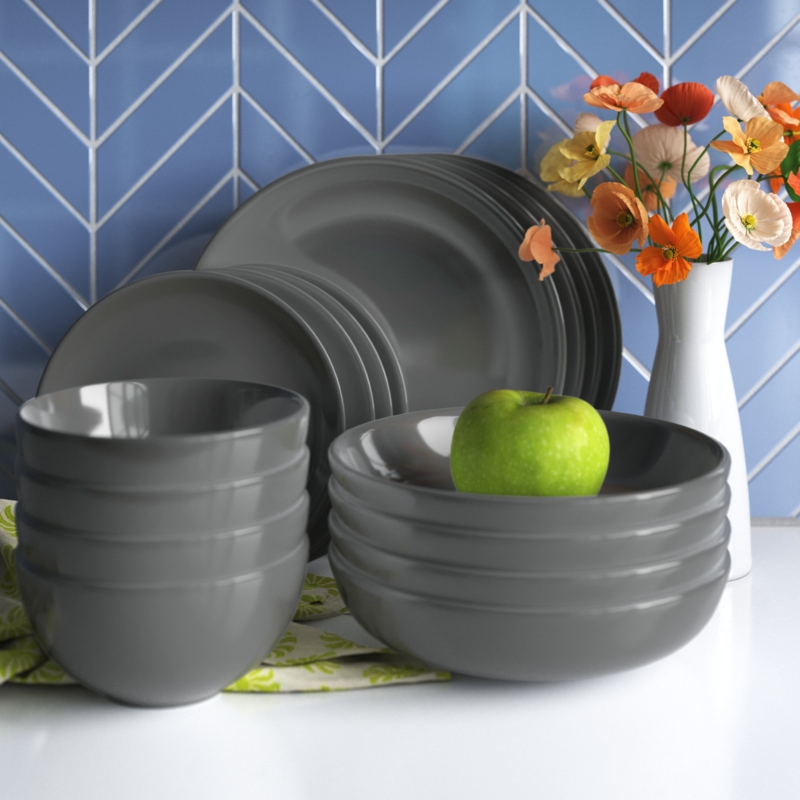 Wayfair Basics Burkeville Stoneware Dinnerware Set - Service for 4