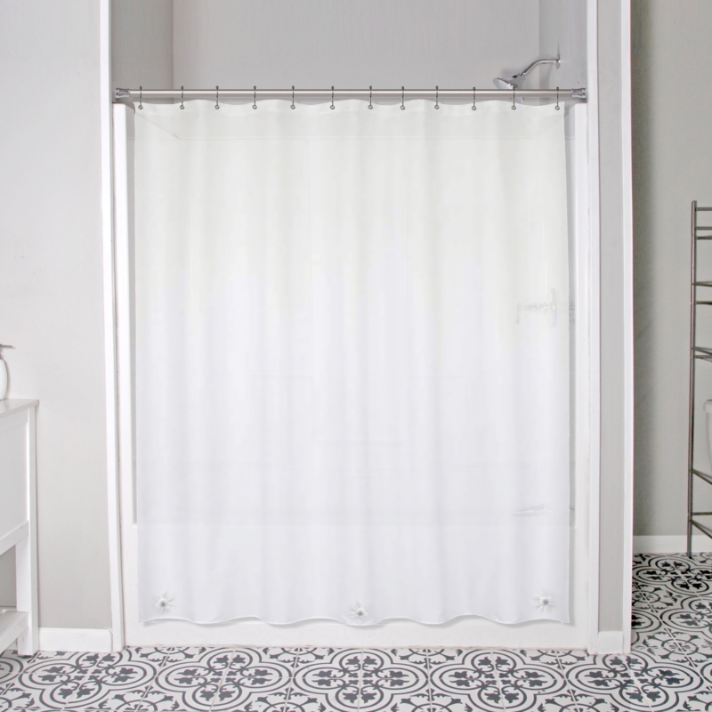 Wayfair Basics Microban Protected PEVA Solid Color Single Shower Curtain Liner