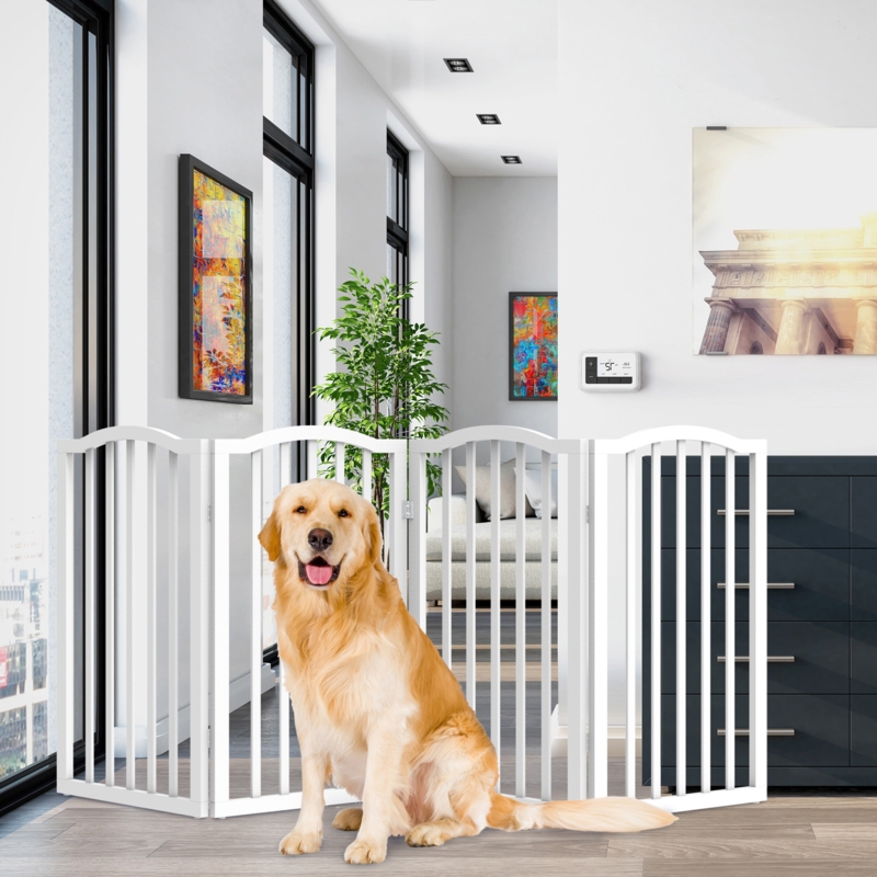 Wood Free Standing Pet Gate
