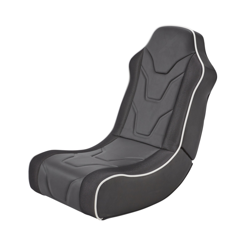 X Rocker Faux Leather Rocker Game Chair with Built-in Speakers in Black