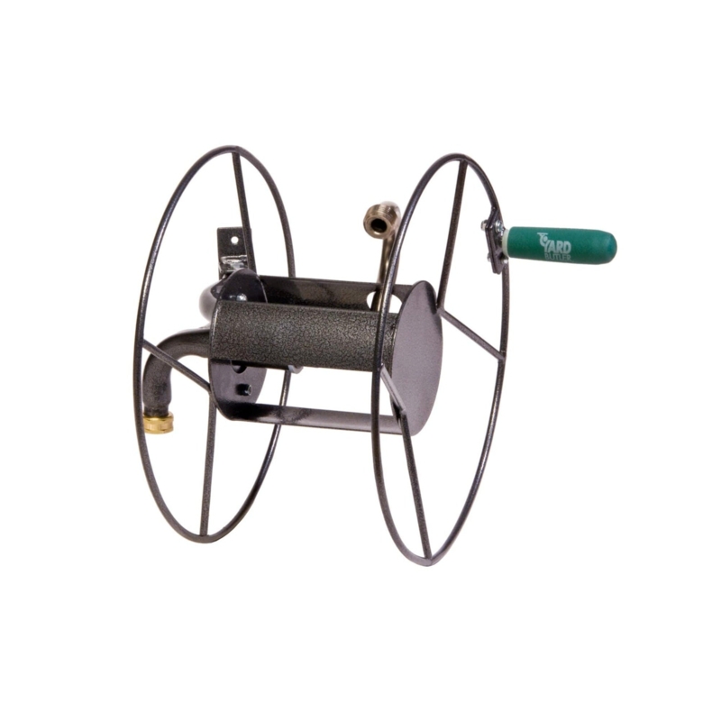 Yard Butler Mighty Reel Steel Wall Mounted Swivel Hose Reel - 75'