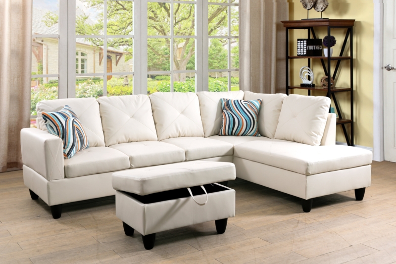 Yosef 3 - Piece Faux Leather Sectional